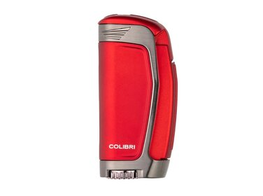 Colibri  Feuerzeug Enterprise E3 Rot/Gunmetal mit 3-fach Jet-Flamme