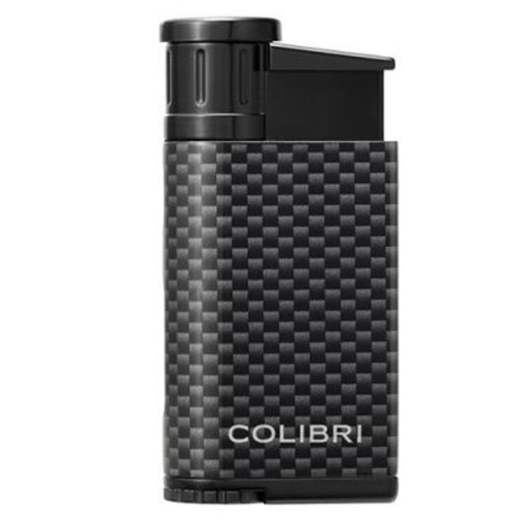 Colibri Colibri Evo CF Feuerzeug Schwarz mit Schrägflamme, Karbon