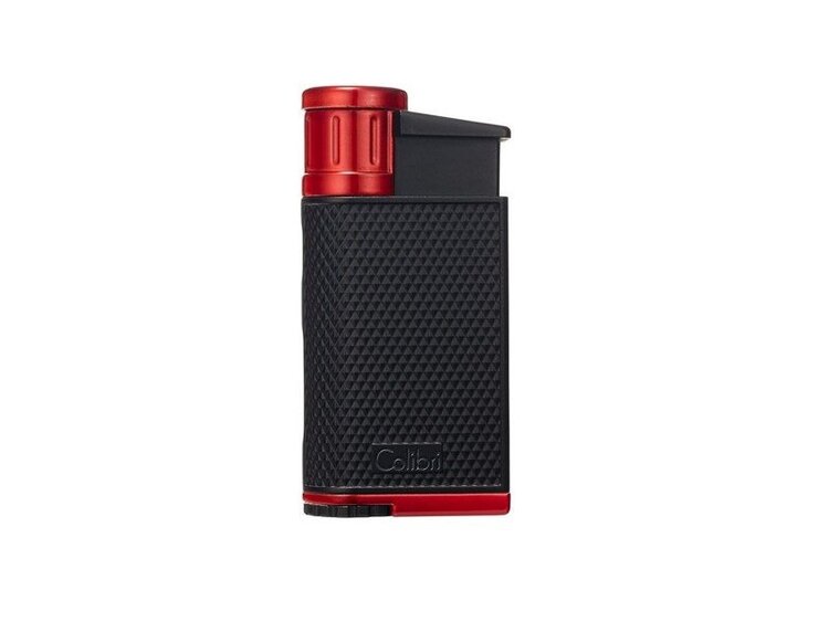 Colibri Colibri Evo Feuerzeug Schwarz/Rot mit Schrägflamme