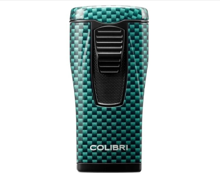 Colibri Colibri Monaco Feuerzeug Grün Carbon mit 3-fach Jet