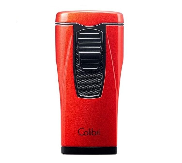 Colibri Colibri Monaco Feuerzeug Metallic Rot mit 3-fach Jet