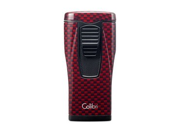 Colibri  Feuerzeug Monaco Rot Carbon mit 3-fach Jet