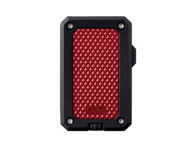 Colibri Rally Feuerzeug Schwarz/Rot mit Jet-Flamme