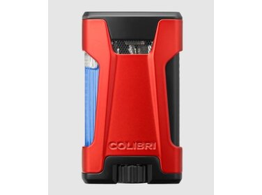 Colibri Rebel Feuerzeug Rot mit Doppel-Jet