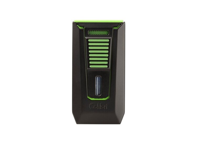 Colibri Colibri Slide Feuerzeug Schwarz/Grün mit Bohrer