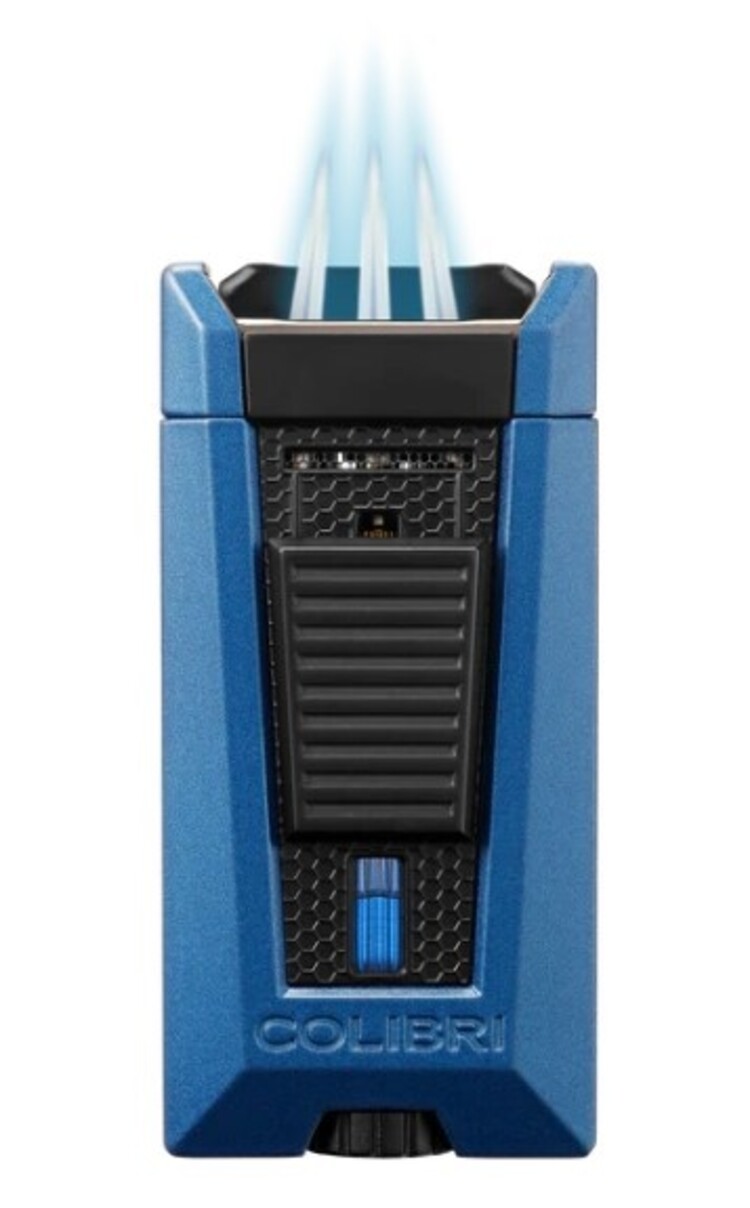 Colibri Colibri Stealth Feuerzeug Blau/Schwarz matt mit 3-fach Jet