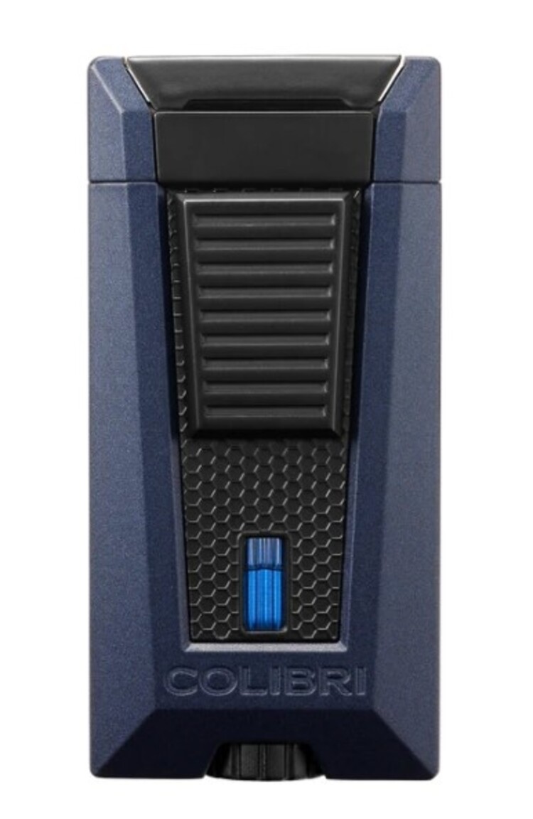 Colibri Colibri Stealth Feuerzeug Dunkelblau/Schwarz matt mit 3-fach Jet