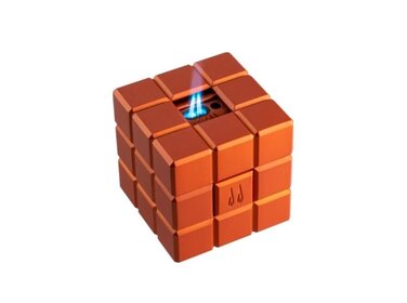 Colibri Heritage Cube Tischfeuerzeug Orange