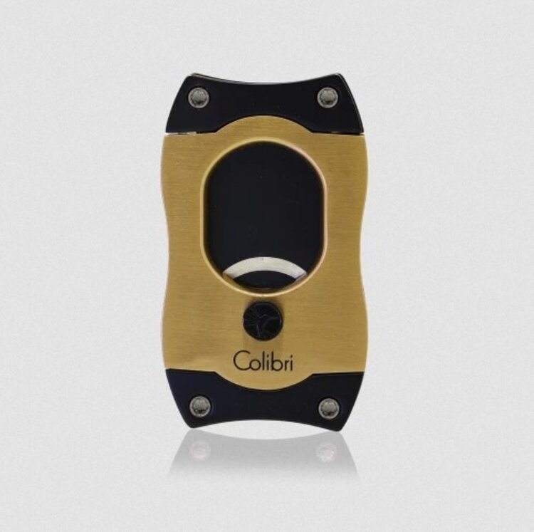 Colibri Colibri S-Cut Zigarrenschneider Gold gebürstet 26 mm