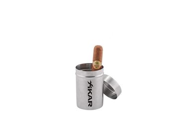 Xikar Auto-Aschenbecher Chrom mit Deckel und Zigarrenablage