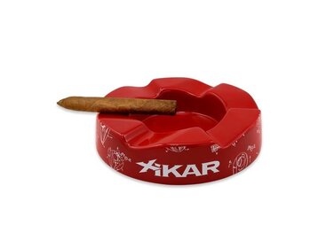 Xikar Wave Keramik-Aschenbecher Rot für 6 Zigarren