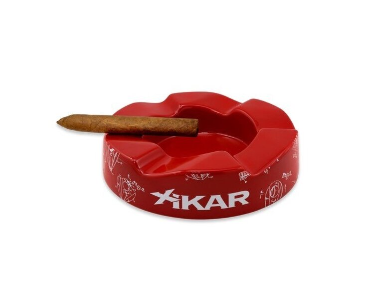 Xikar Xikar Wave Keramik-Aschenbecher Rot für 6 Zigarren