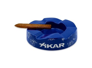 Xikar Wave Zigarren-Aschenbecher Keramik Blau für 6 Zigarren