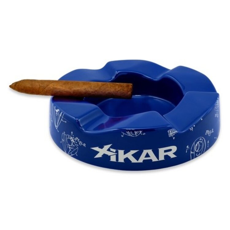 Xikar Xikar Wave Zigarren-Aschenbecher Keramik Blau für 6 Zigarren