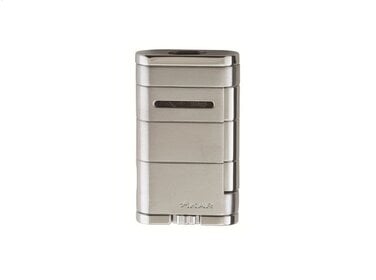 Xikar Allume Steel Double Feuerzeug Silber