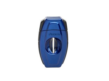 Xikar Zigarrenschneider Flip Dual V-Cut + Gerade Schwarz / Blau