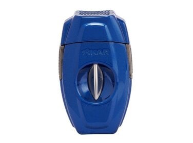 Xikar VX2 V-Cut Zigarrenschneider Schwarz mit blauen Streifen