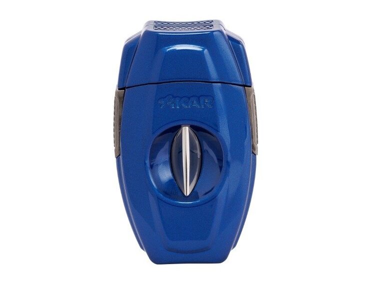 Xikar Xikar VX2 V-Cut Zigarrenschneider Schwarz mit blauen Streifen