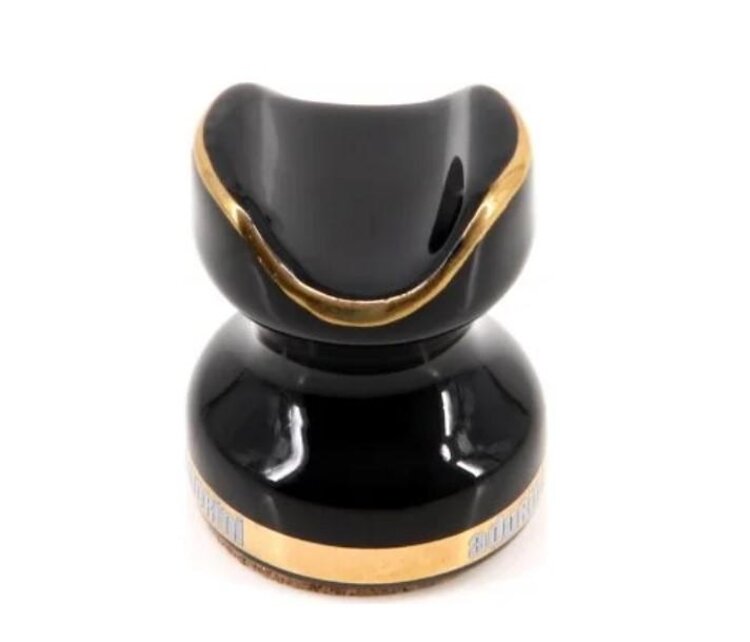 Adorini Adorini Keramik Zigarrenhalter Schwarz/Gold für 1 Zigarre