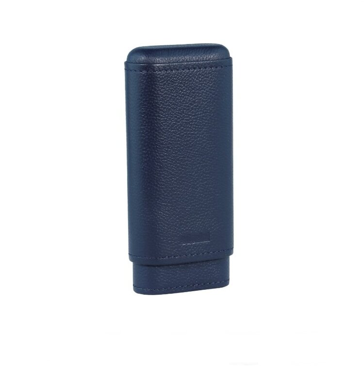 Adorini Adorini Zigarrenetui Echtleder Blau für 2-3 Zigarren