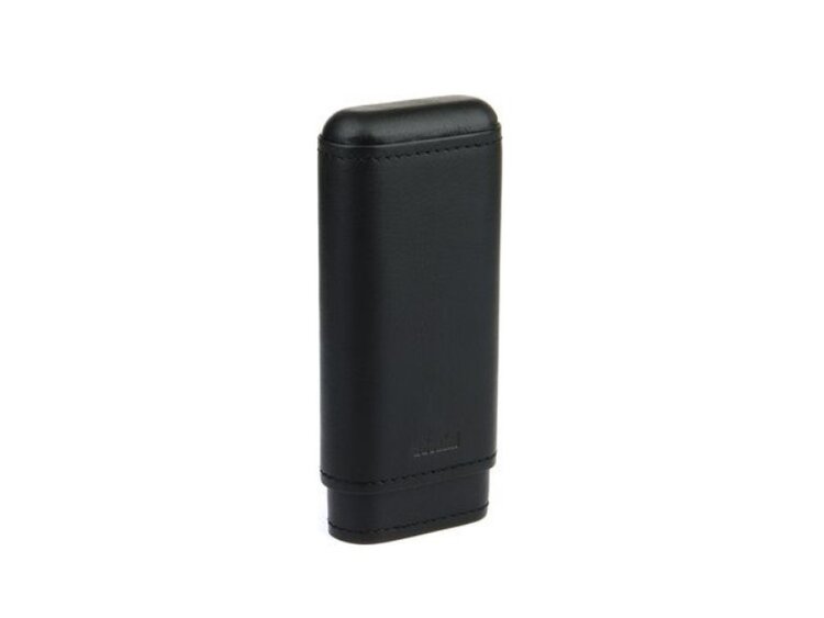 Adorini Adorini Zigarrenetui Echtleder Schwarz für 2 Double Corona