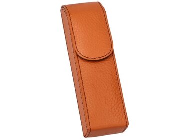 Adorini Etui Leder Orange 17,5 cm für 2 Zigarren