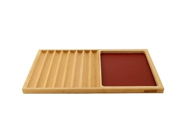 Adorini Zigarren-Präsentationstablett Rot mit Leder für 8 Zigarren