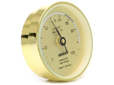 Adorini Analog-Hygrometer Gold