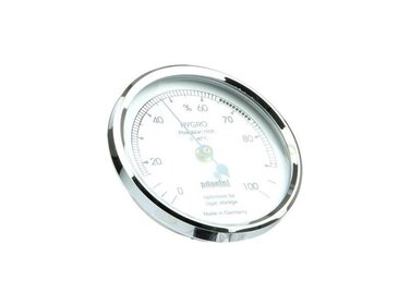 Adorini Hygrometer analog Silber 67 mm mit synthetischem Haar