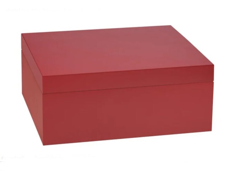Adorini Adorini Humidor Medium Deluxe Bordeaux Matt für 75 Zigarren