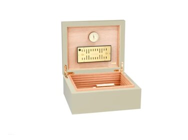 Adorini Humidor Medium Deluxe Ivory Matt für 75 Zigarren