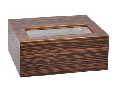 Adorini Vittoria M Deluxe Humidor Makassar/Ebenholz für 70 Zigarren