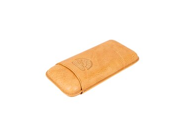 H.Upmann Zigarrenetui Leder Braun für 3 Zigarren