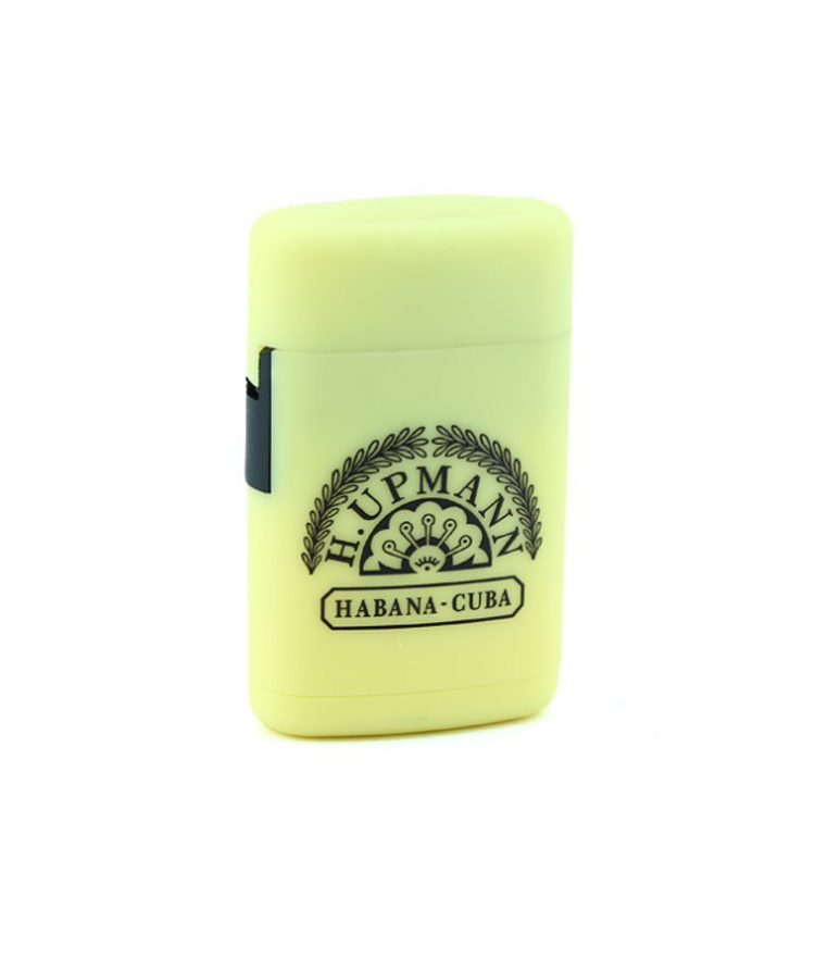 H.Upmann H.Upmann Sturmfeuerzeug Gelb mit Jetflamme