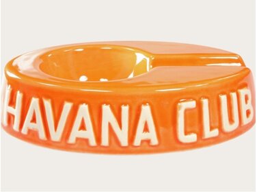 Havana Club Egoista Aschenbecher Orange aus Keramik für 1 Zigarre