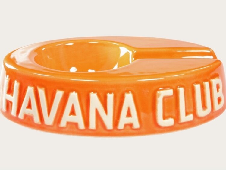 Havana Club Havana Club Egoista Aschenbecher Orange aus Keramik für 1 Zigarre