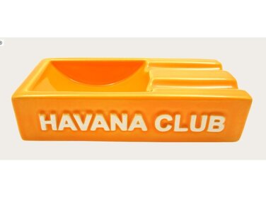 Havana Club Secundo Aschenbecher Gelb aus Keramik für 2 Zigarren