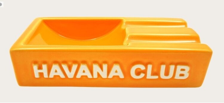Havana Club Havana Club Secundo Aschenbecher Gelb aus Keramik für 2 Zigarren