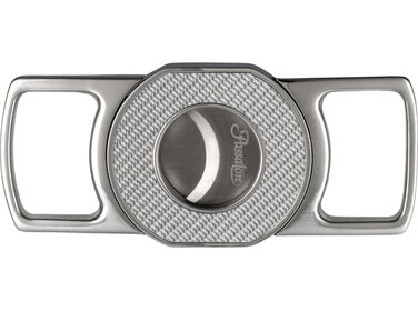 Passatore TIE Advanced Zigarrenschneider Doppelklinge Silber/Carbon