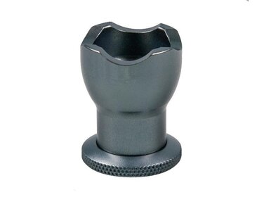 Passatore Zigarrenhalter mit Bohrer Aluminium Dunkelgrau