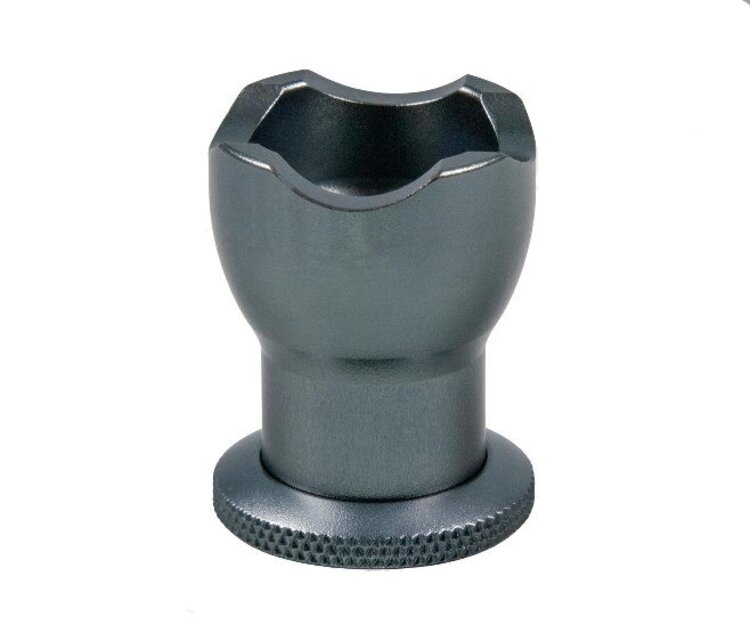 Passatore Passatore Zigarrenhalter mit Bohrer 10 mm Aluminium Dunkelgrau