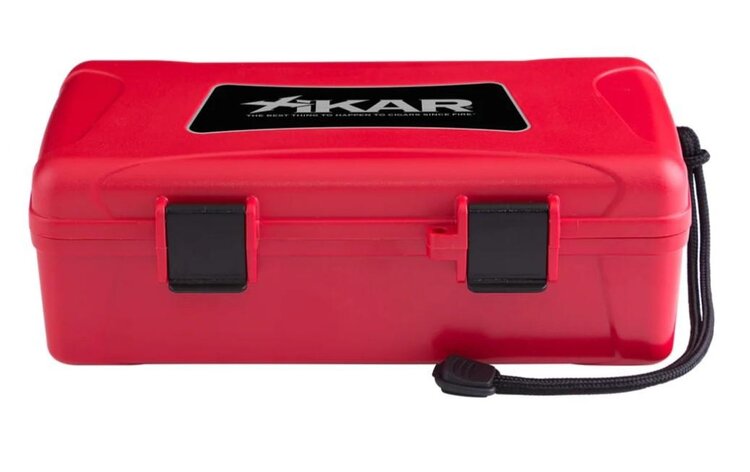 Xikar Xikar Reisehumidor mittelgross Rot für 10 Zigarren