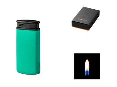 Eurojet Piezo Feuerzeug Grün/Schwarz
