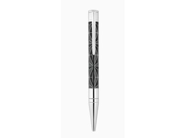 S.T. Dupont  Kugelschreiber Initial Fire X Schwarz/Chrom