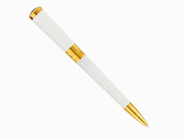 S.T. Dupont  S.T. Dupont Liberté Kugelschreiber Weiss/Gold