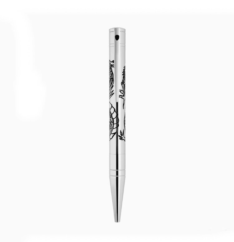 S.T. Dupont S.T. Dupont D-Initial Dragon Kugelschreiber Chrom