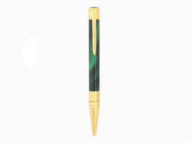 S.T. Dupont Initial Géode Kugelschreiber Grün/Gold