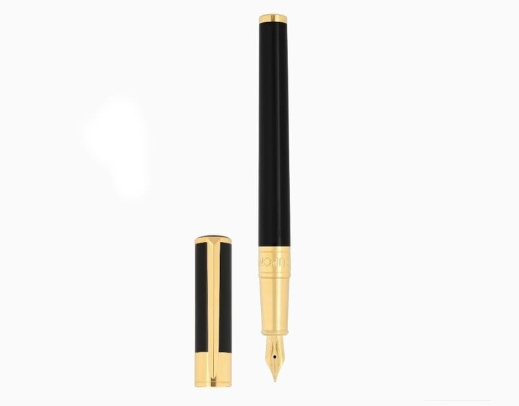 S.T. Dupont S.T. Dupont Initial Füllfederhalter Schwarz/Gold