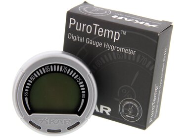Xikar Hygrometer PuroTemp digitales Silber