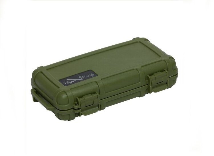 Cigar Caddy Cigar Caddy Reisehumidor Grün klein mit Handschlaufe für 5 Zigarren